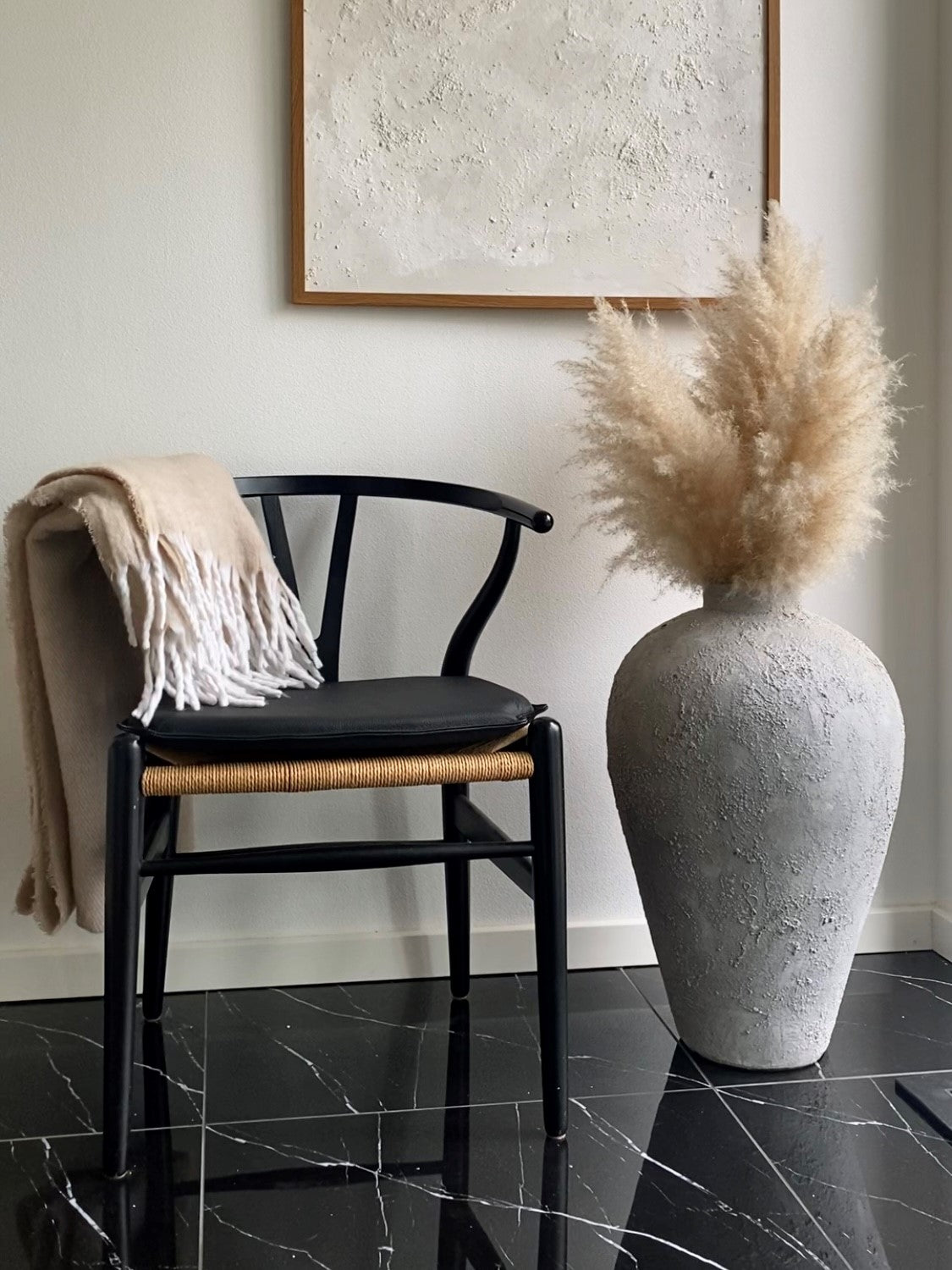 Kudde till Hans J. Wegner Y -Chair CH24 I - Navy Leather