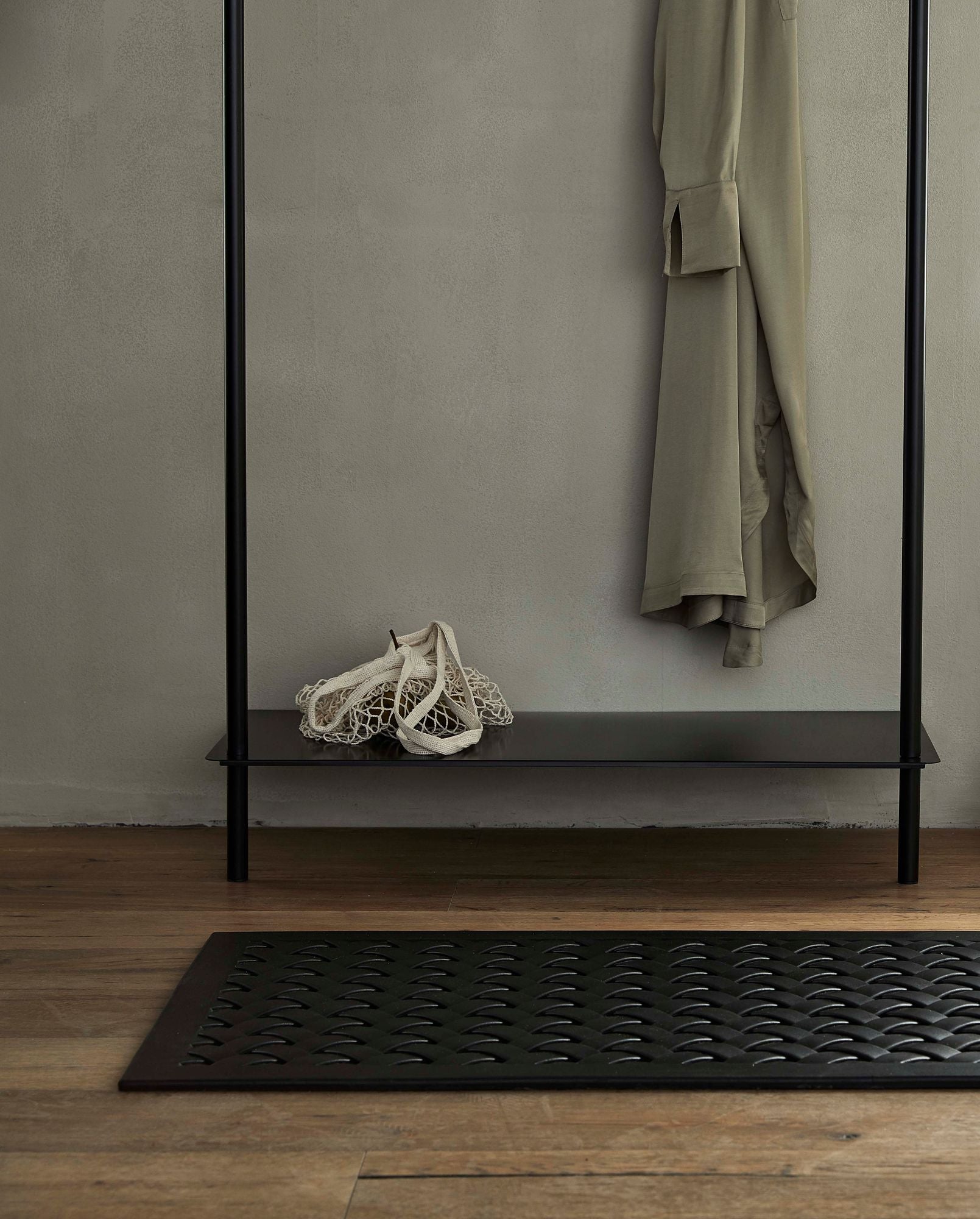 Calla dörrmatta i gummi - 61x142 cm - svart