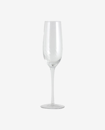 Garo Champagne Glass - H27.5 cm - Clear Glass