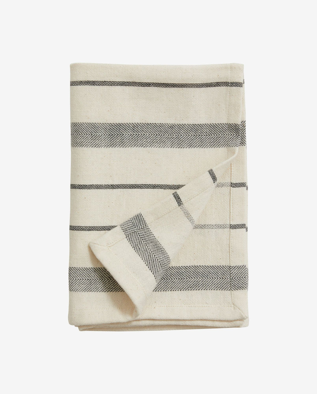 Lynx Cotton Handduk - 50x70 cm - Off White/Black