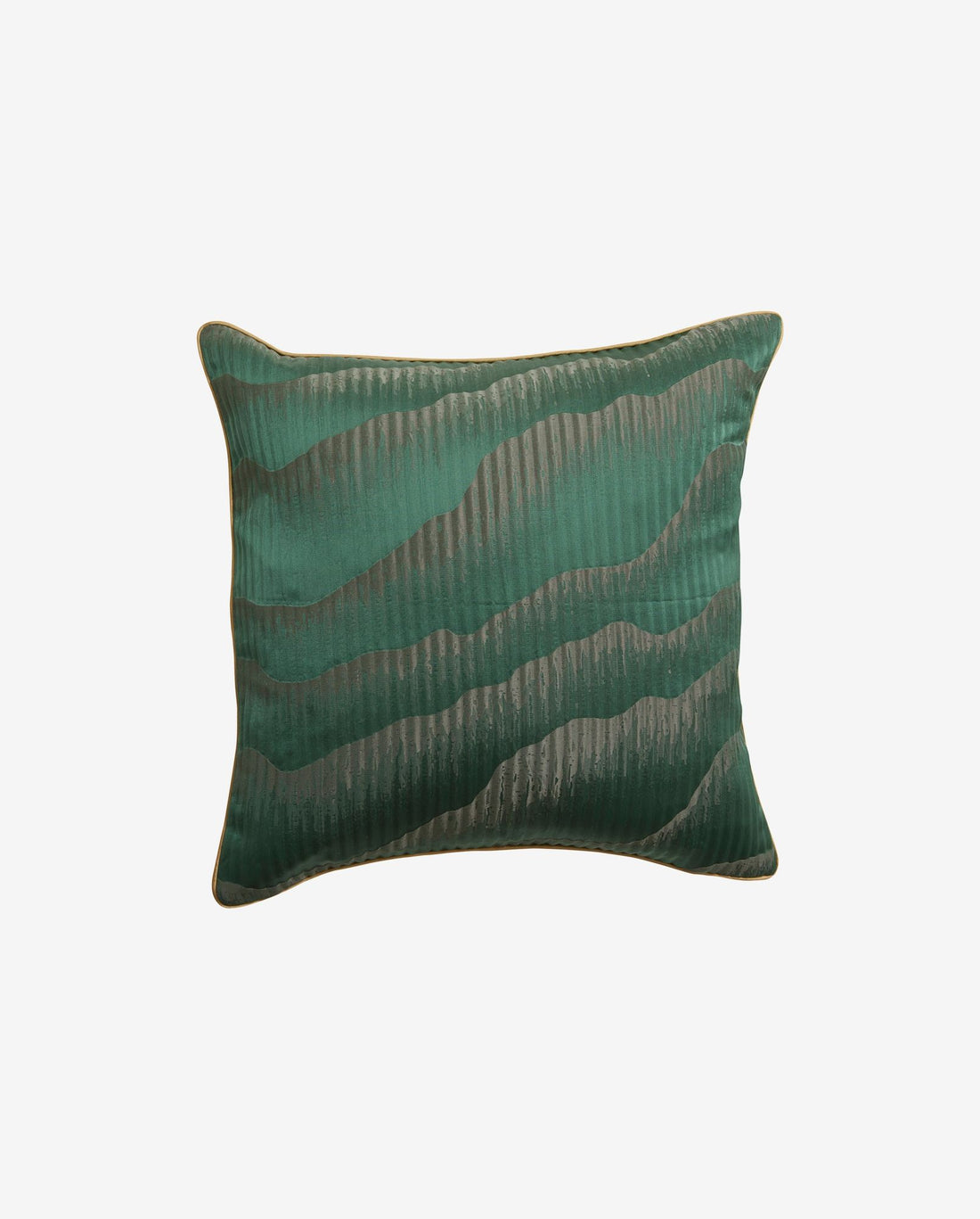 Avior kuddeöverdrag i satin - 45x45 - mörkgrön