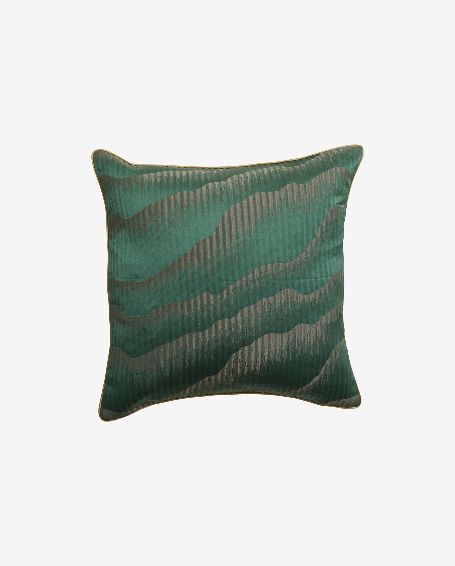 Avior kuddeöverdrag i satin - 45x45 - mörkgrön
