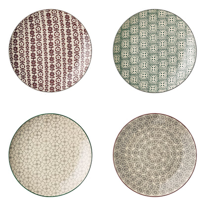 Karine Plate, Green, Stoneware