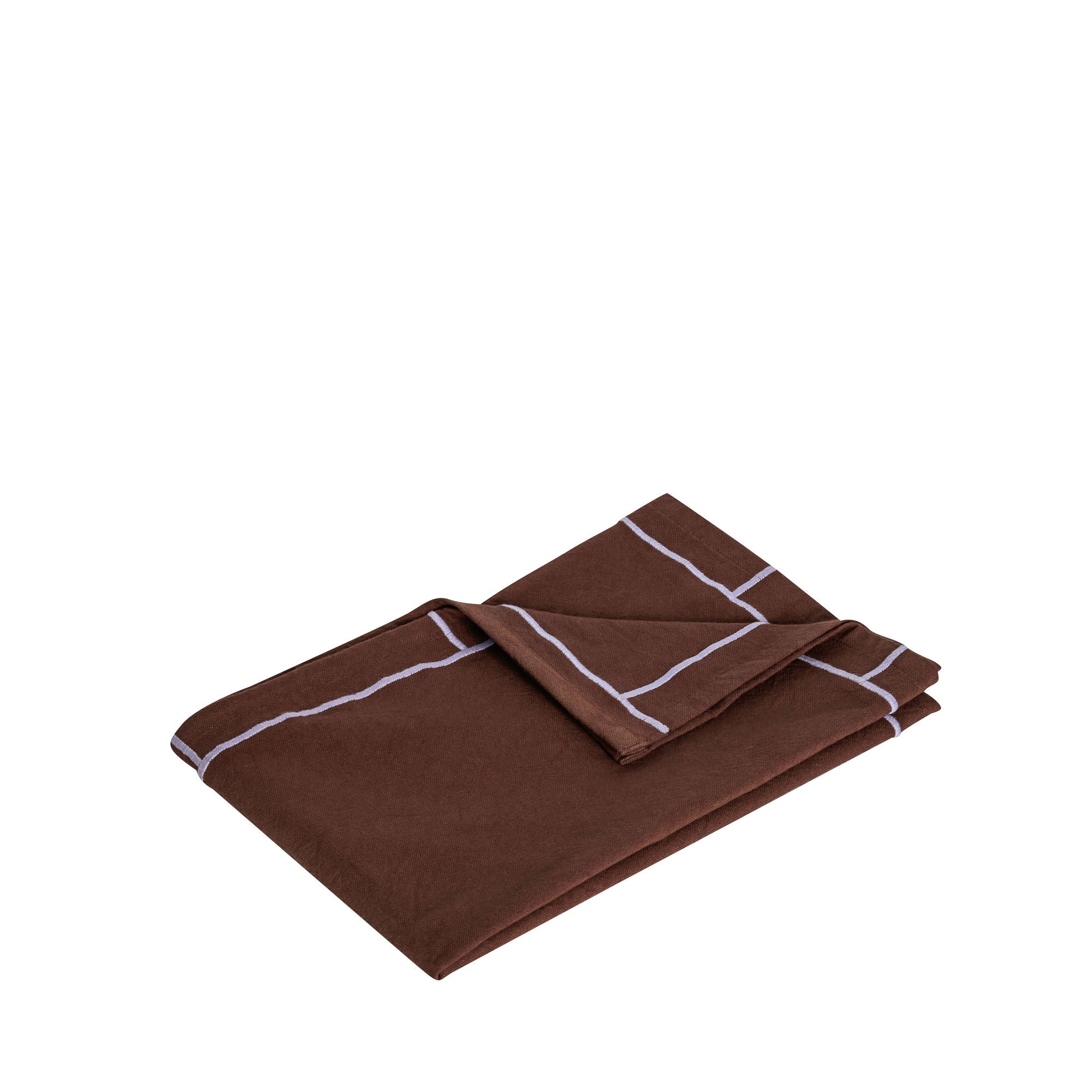 HübSch Easypeasy handduk brun/lila