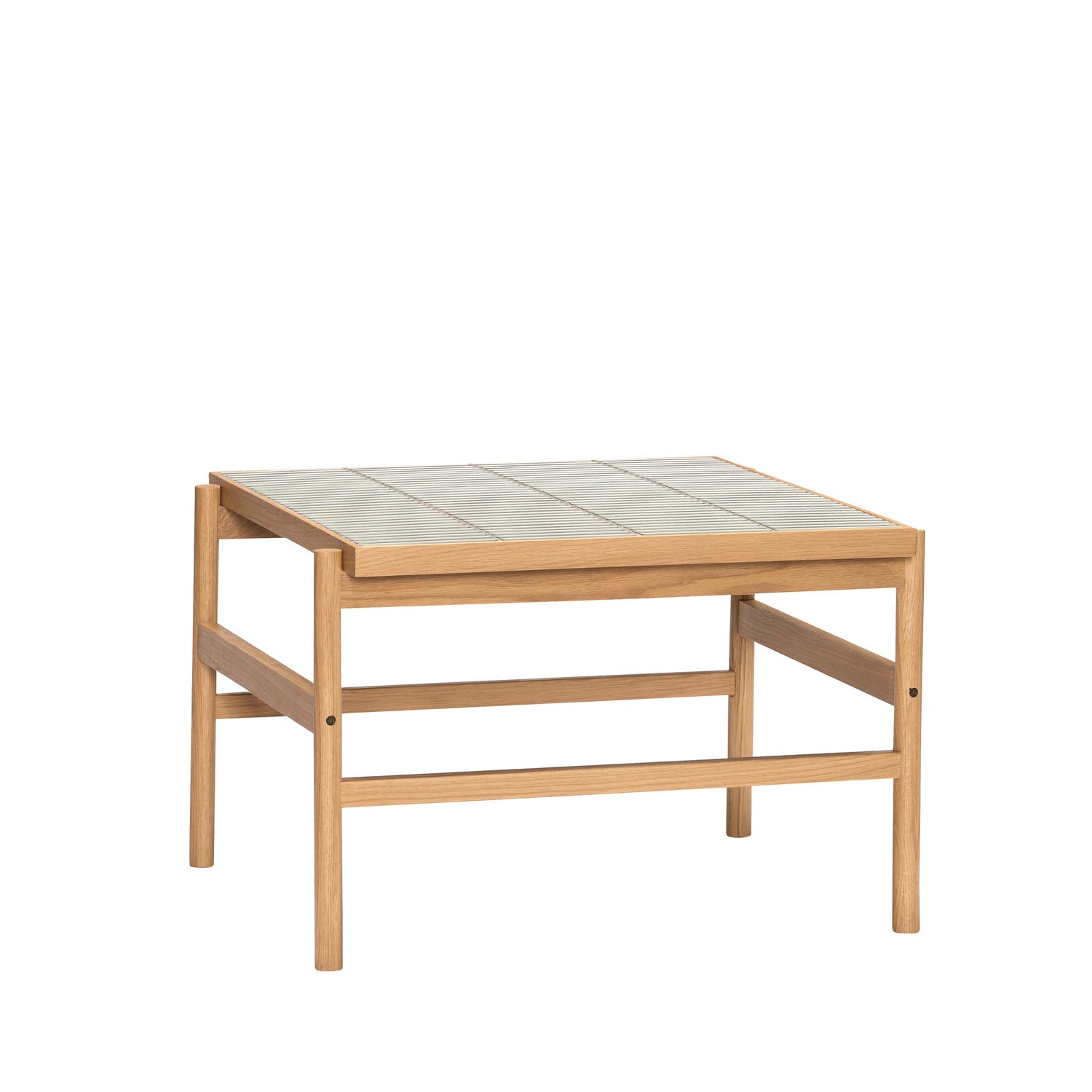 Kakel Soffbord Mint/Naturlig - 61x66xh44cm