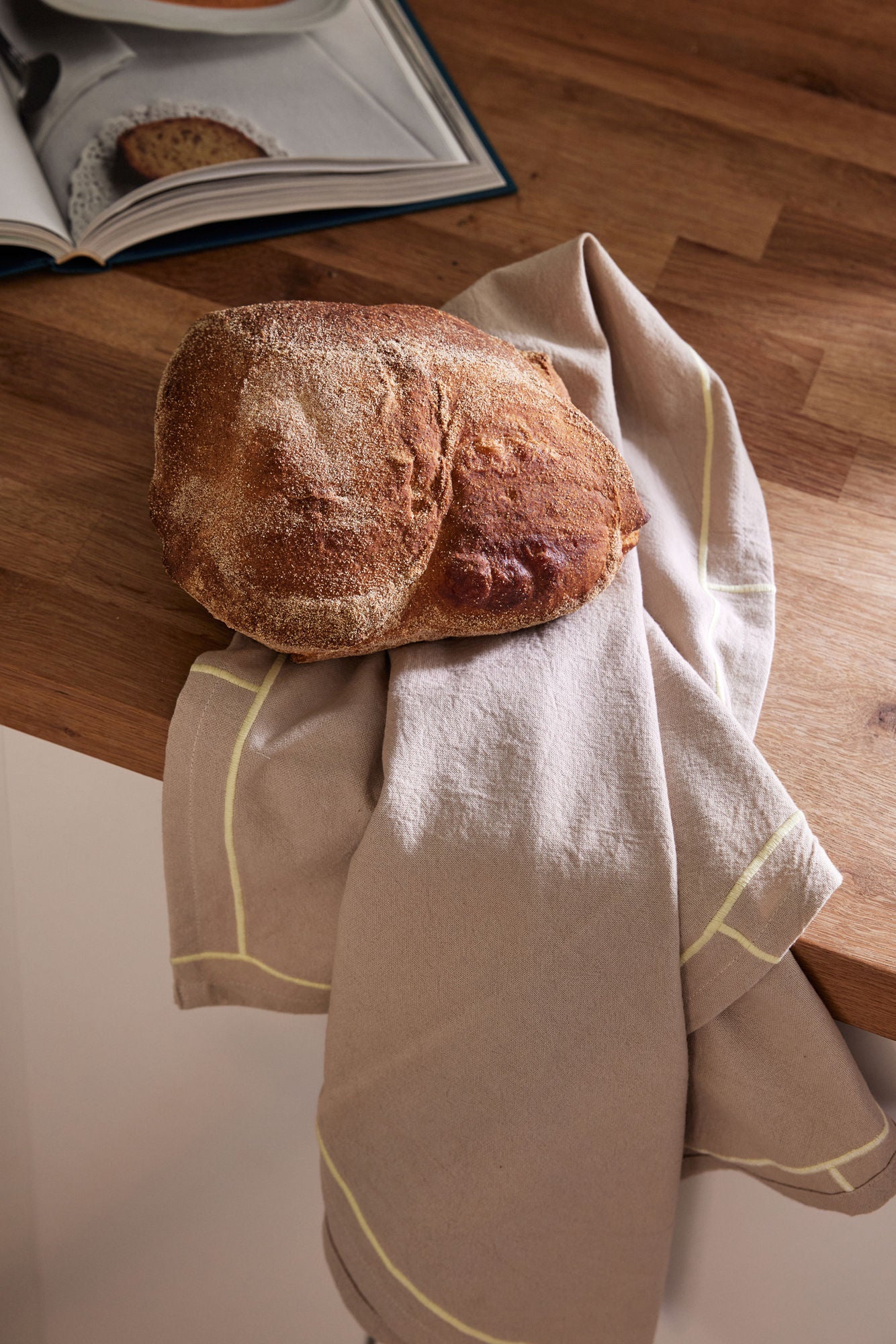 Hübsch Easypeasy Tethandduksand/gul