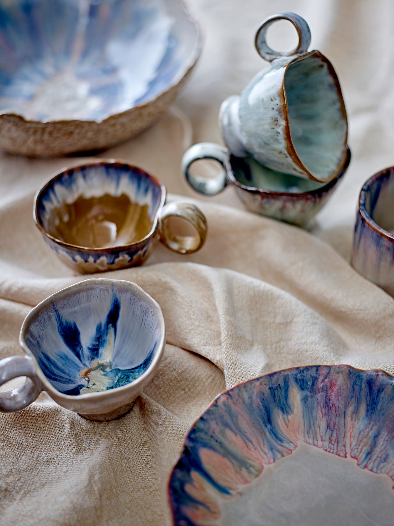 Bloomingville Amalia Bowl, Blue, Stoneware