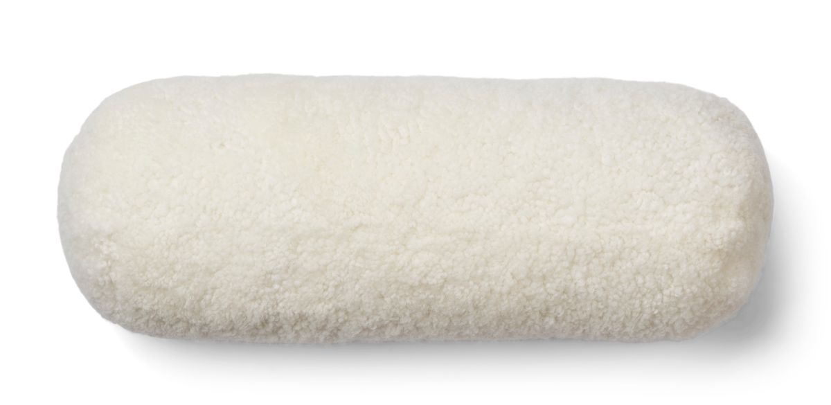 Bolster kudde | Lammskinn | Kort hår | Nya Zeeland | Ø20xl52 cm