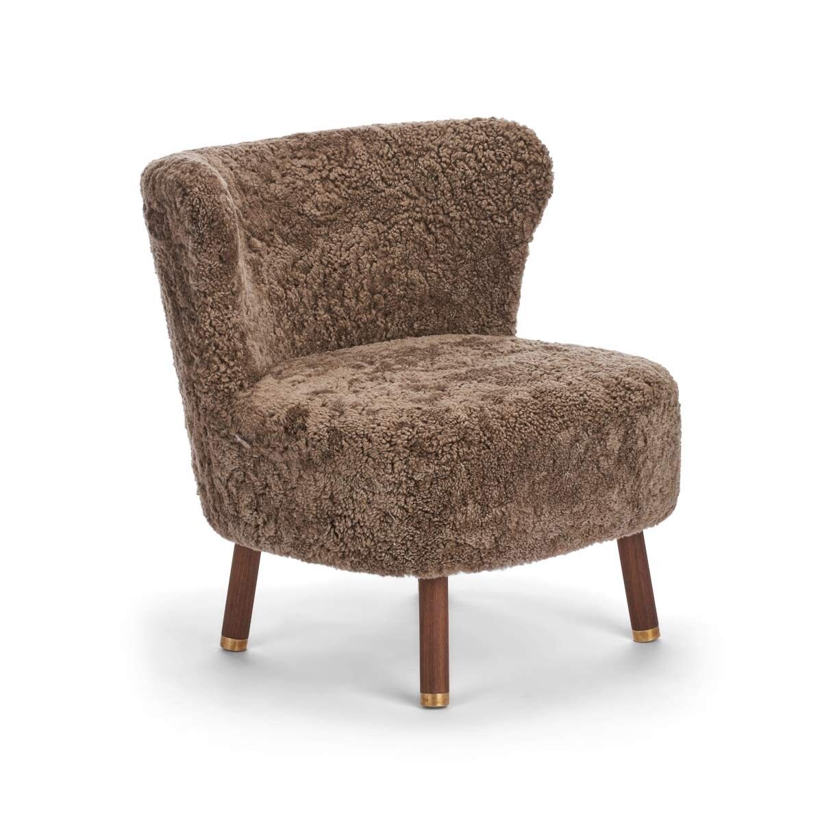 Emil Lounge Chair | Mässing | Korn