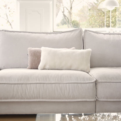 Lammskinnskudde | Mockasin | Dubbelsidig | 28x56 cm