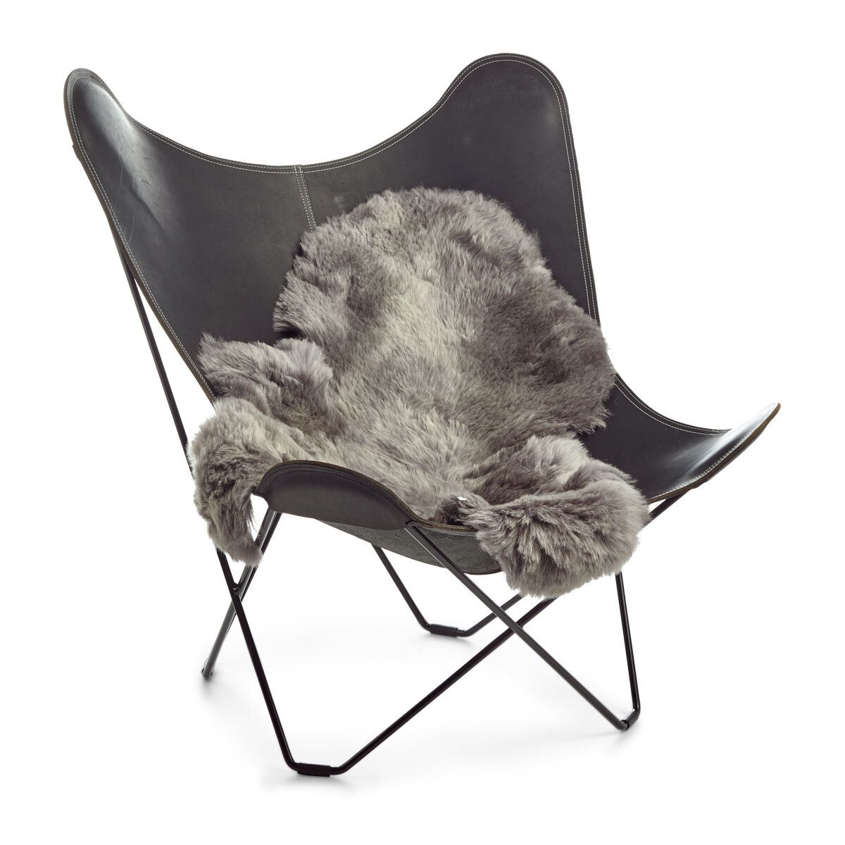 Lammskinn | Korthårig | Island | 100-120x60 cm