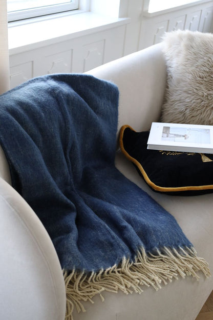 Woolplaid | Mohair | Dubbel ansikte | Nya Zeeland | 130x170 cm