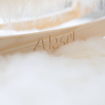 Manray Povl Kjer Design | Långhårigt lammskinn | Stor L85xB25xH60 cm