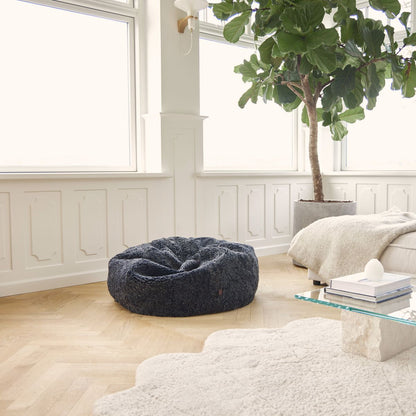 Rund sittsäcksstol | Korthårig | Nya Zeeland | 73x74 cm &amp; 92x93 cm