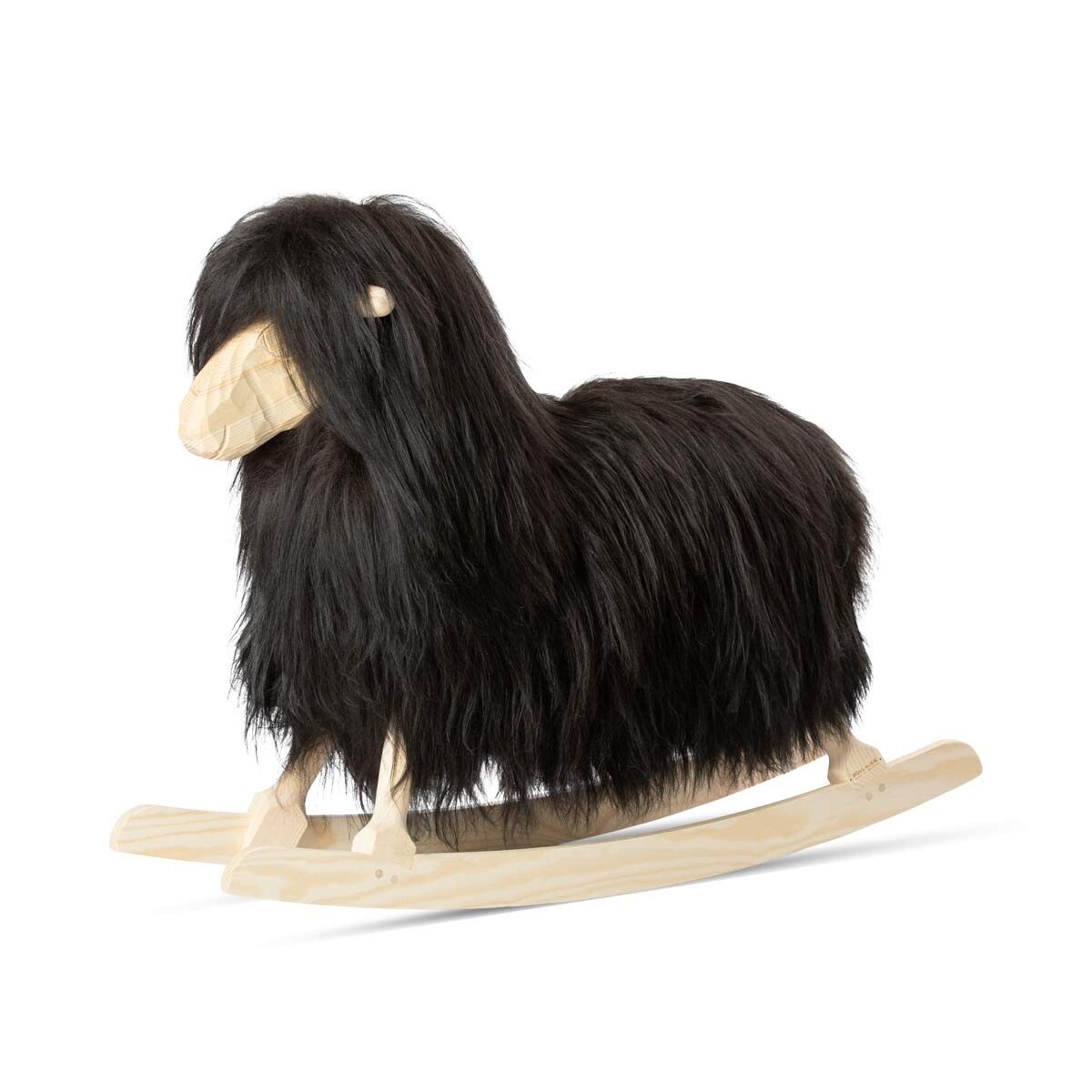 Manray Povl Kjer Design | Långhårigt lammskinn | Stor L85xB25xH60 cm