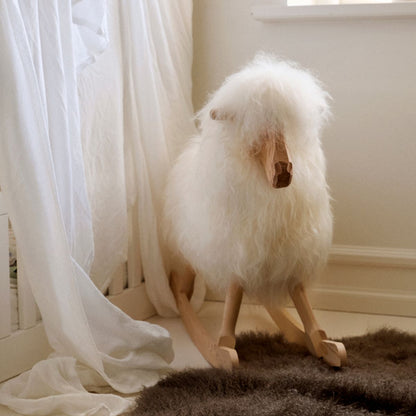 Manray Povl Kjer Design | Långhårigt lammskinn | Stor L85xB25xH60 cm