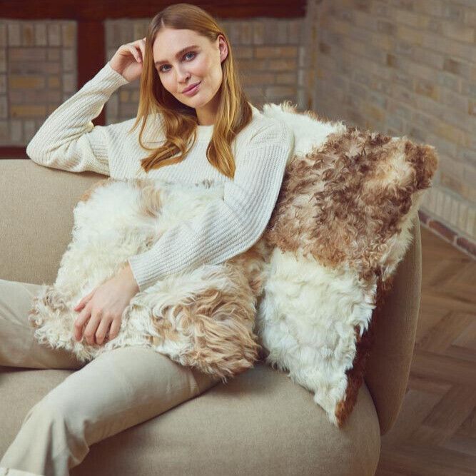 Lammskinnskudde | Toscana | Dubbelsidig