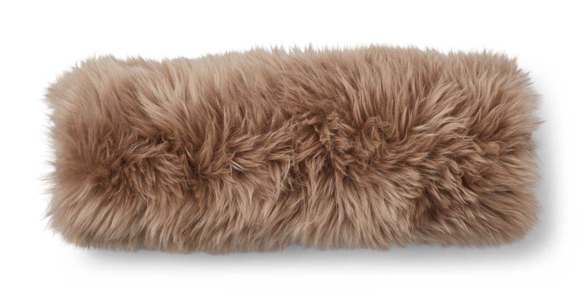 Bolster kudde | Långt och kort hår | Nya Zeeland Lambskin | D20xl52 cm