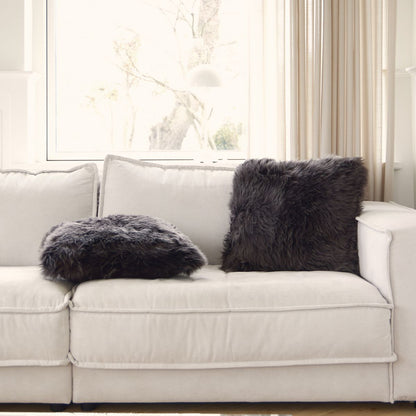 Lammskinnskudde | Långhårig | Nya Zeeland | 50x50 cm