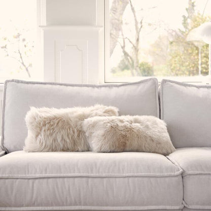 Lammskinnskudde | Långhårig | Nya Zeeland | 28x56 cm