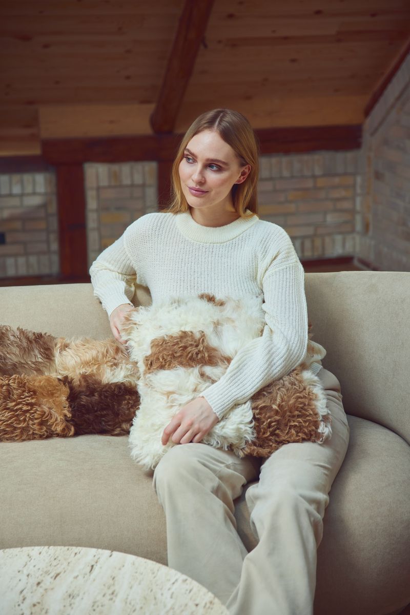 Lammskinnskudde | Toscana | Dubbelsidig