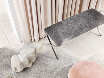 Lammskinnskudde | Sammet | Mockasin | Dubbelsidig | Ø45 cm &amp; Ø62 cm