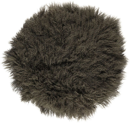 Lammskinnskudde | Lockigt | Tibet | Ø45 cm, Ø62 cm &amp; Ø38 cm