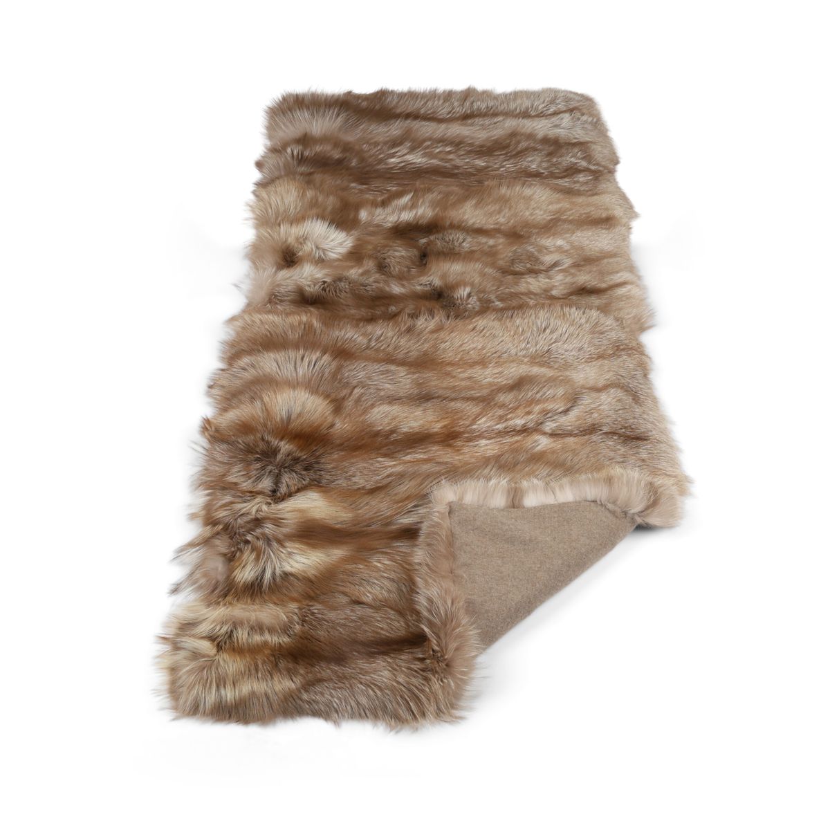 Premiummatta av räv | Baksidan av kashmir | Pastellfärger | 160x70 cm