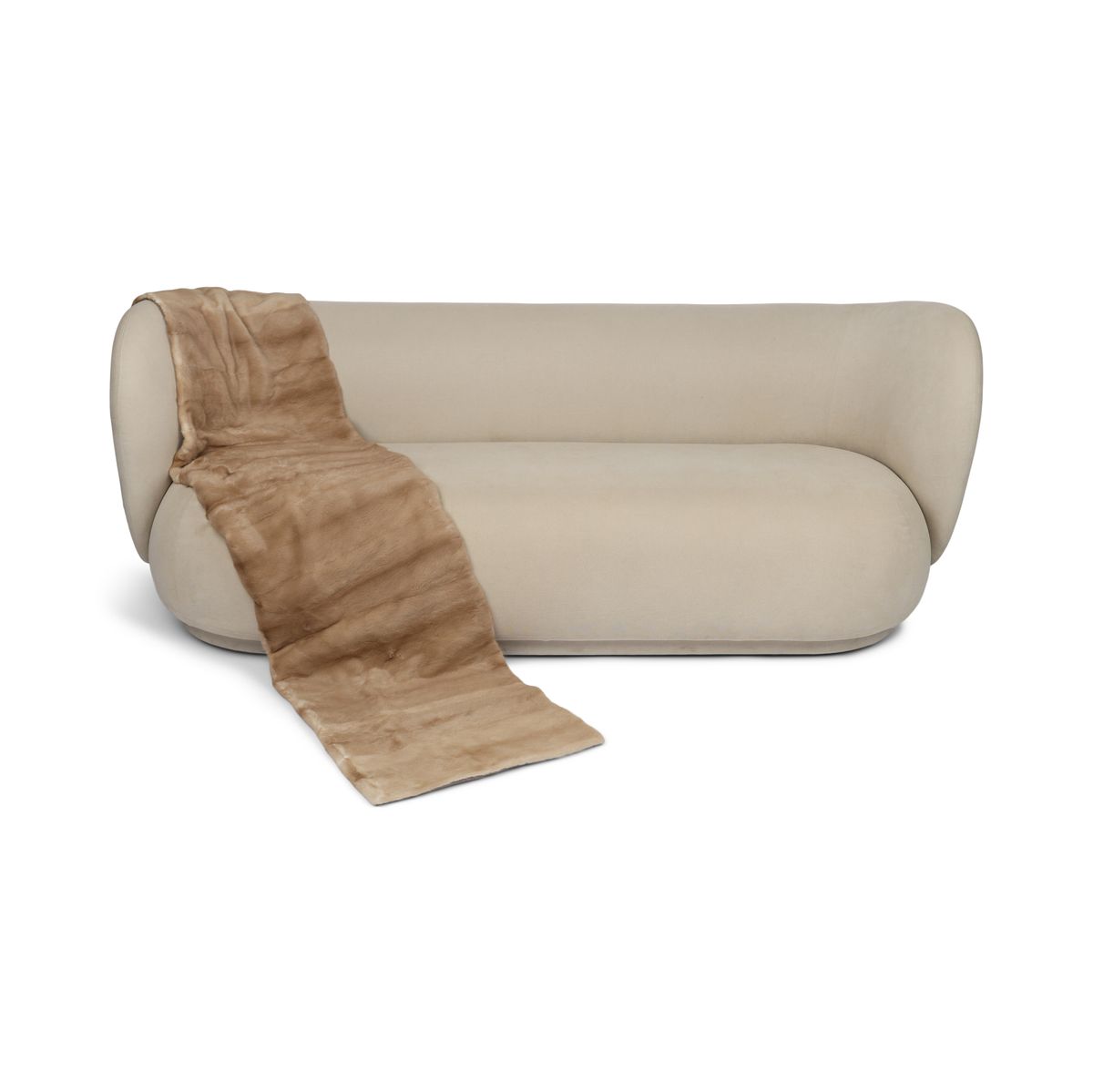 Minkpläd | Baksidan av kashmir | Palomino | 50x204 cm