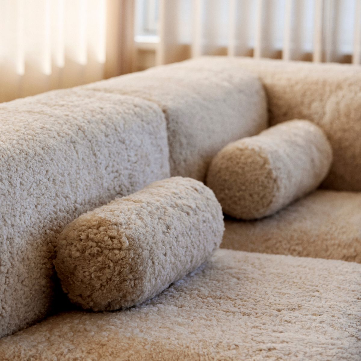 Bolsterkudde | Korthårig | Nya Zeeland | Ø20xL52 cm