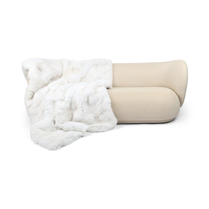 Premiummatta av räv | Baksidan av kashmir | Arctic/Marble Fox | 140x200 cm