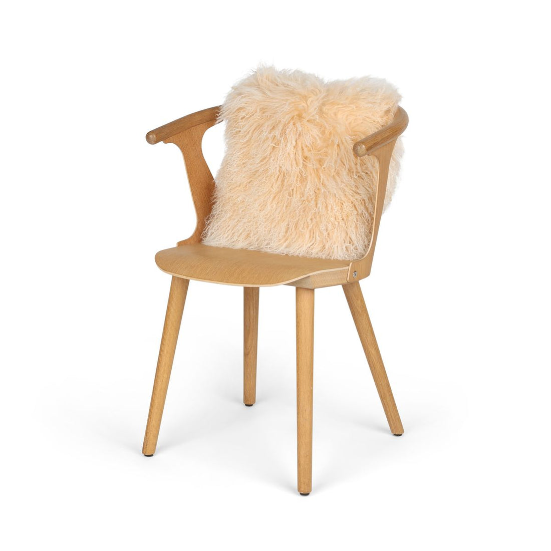 Lammskinnskudde | Lockigt | Tibet | 40x40 cm