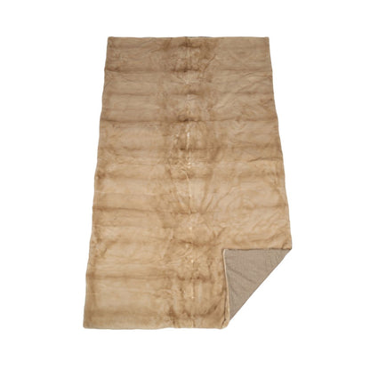 Minkpläd | Baksidan av kashmir | Palomino | 120x220 cm