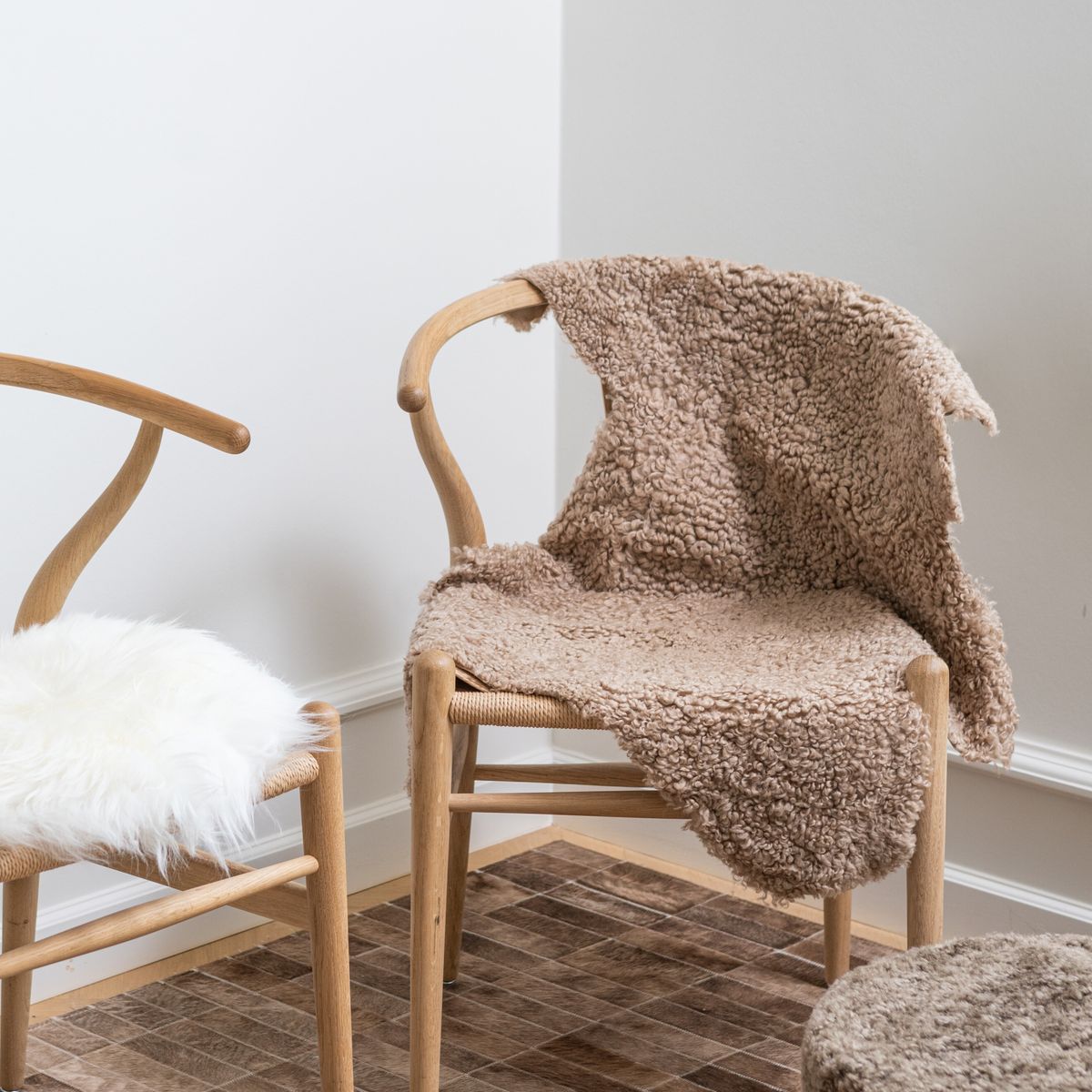 Lammskinn | Dubbelt ansikte | Amerika | 90x60 cm