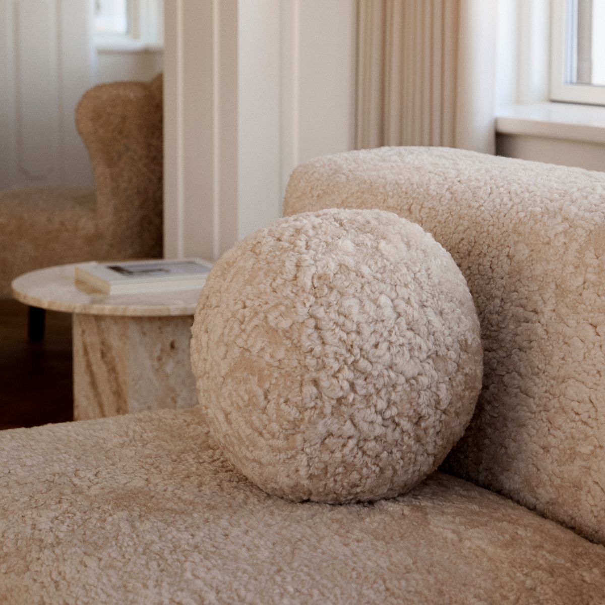 Angelit kudde | Korthårig | Nya Zeeland | Ø25/30/35 cm