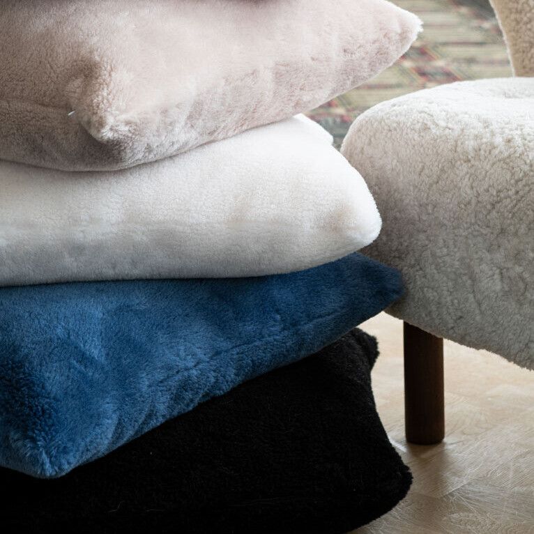 Lammskinnskudde | Mockasin | Dubbelsidig | 40x40 cm