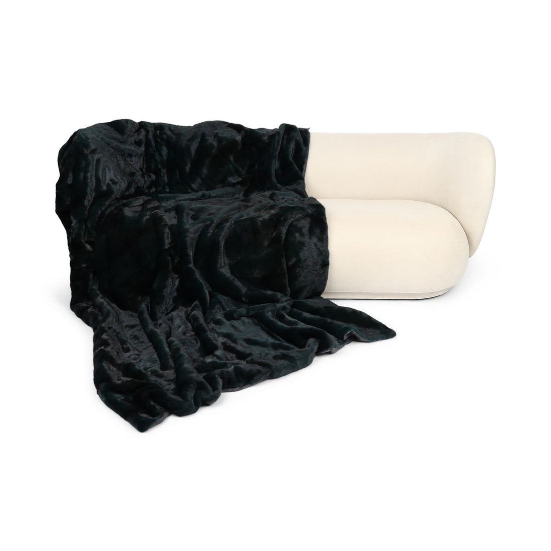 Minkpläd | Baksidan av kashmir | Antik grön | 180x210 cm