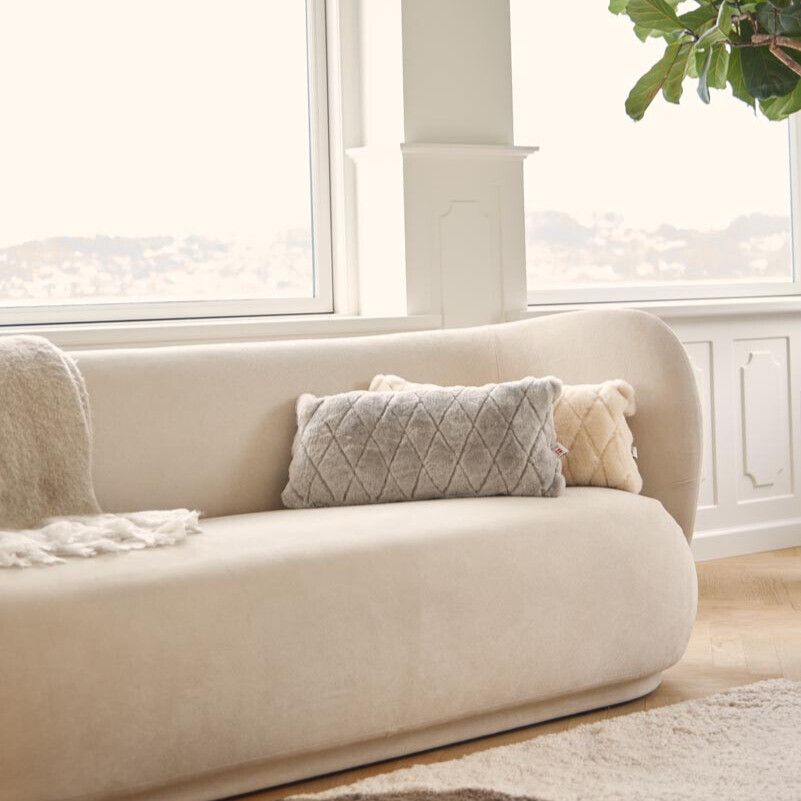 Lövkudde | Mockasin | Dubbelsidig | Nya Zeeland | 28x56 cm