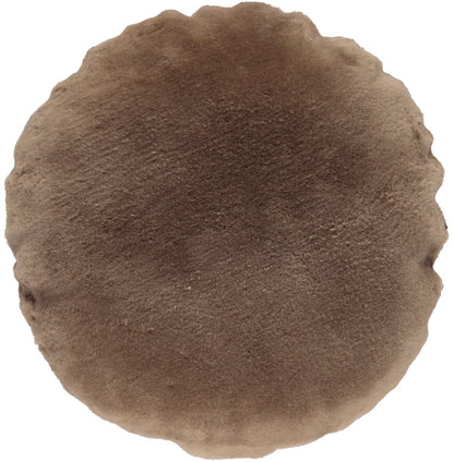 Lammskinnskudde | Sammet | Mockasin | Dubbelsidig | Ø45 cm &amp; Ø62 cm