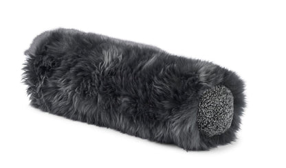 Bolster kudde | Långt och kort hår | Nya Zeeland Lambskin | D20xl52 cm