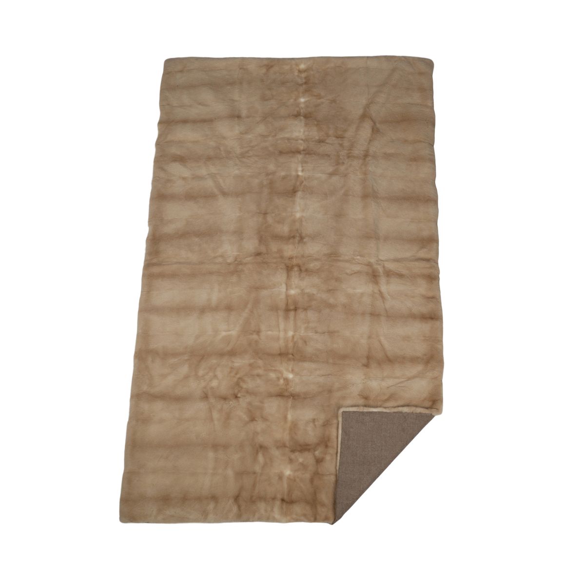 Minkpläd | Baksidan av kashmir | Palomino | 108x172 cm