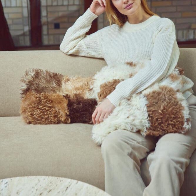 Lammskinnskudde | Toscana | Dubbelsidig