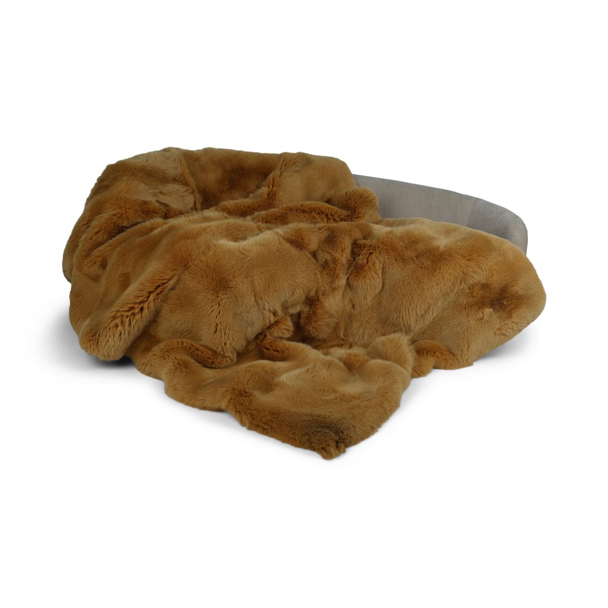 Premiummatta av räv | Baksidan av kashmir | Senap Gul | 240x170 cm