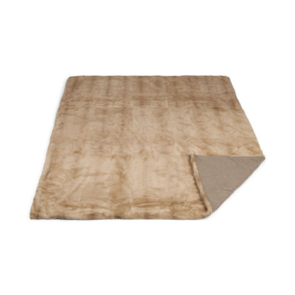 Minkpläd | Baksidan av kashmir | Palomino | 165x200 cm