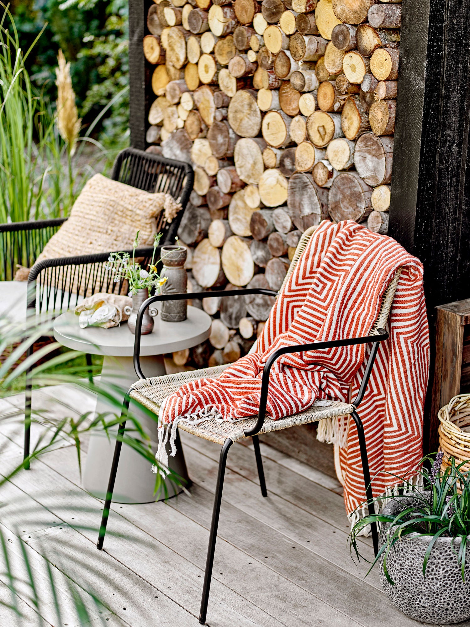 Bloomingville Marko Herbal Potted Hlages, Gray, Terracotta
