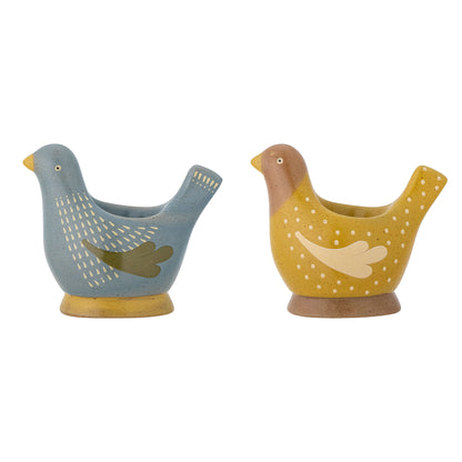 Bloomingville Birdy Egg Beaker, blå, stengods