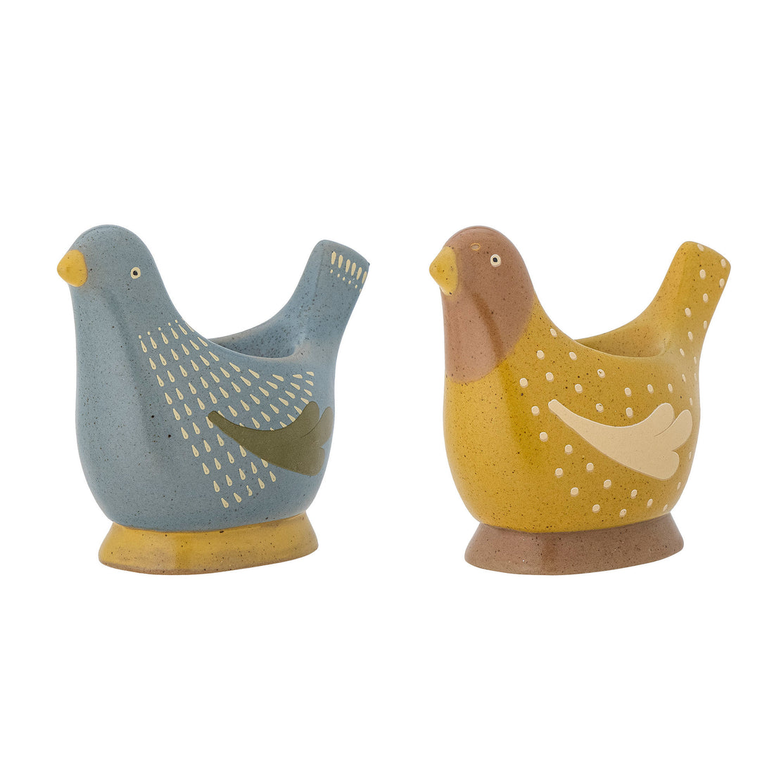 Bloomingville Birdy Egg Beaker, blå, stengods