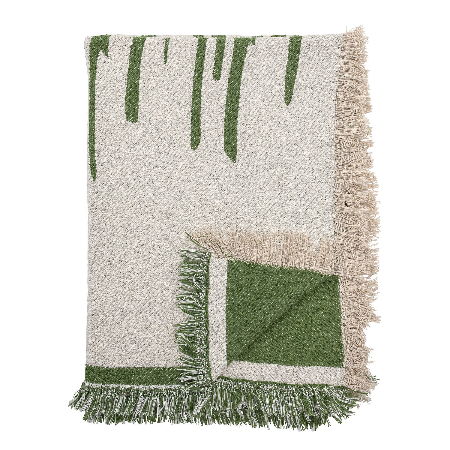 Bloomingville Haxby Plaid, grön, återvunnen bomull