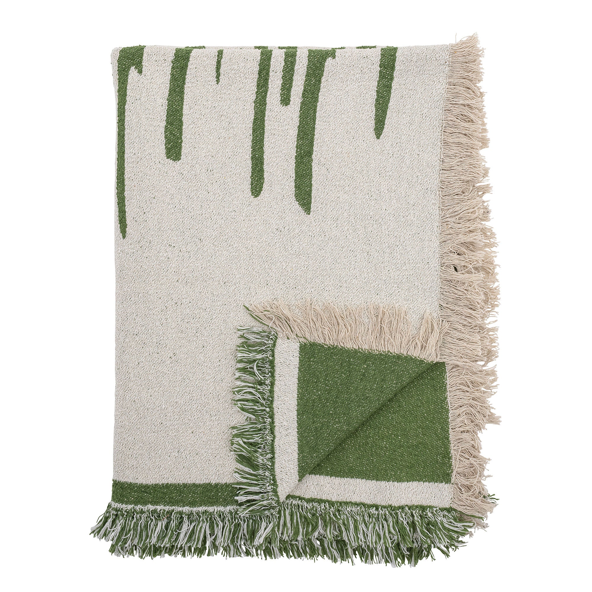 Bloomingville Haxby Plaid, grön, återvunnen bomull