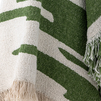 Bloomingville Haxby Plaid, grön, återvunnen bomull
